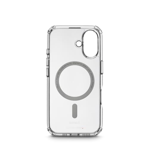 Hama Handyhülle Extreme Protect für iPhone 16 und MagSafe (D3O Bumper, stoßfest, sturzsicher, bruchsicher, durchsichtige iPhone Hülle ohne Vergilben, magnetisches Case für induktives Laden) von Hama