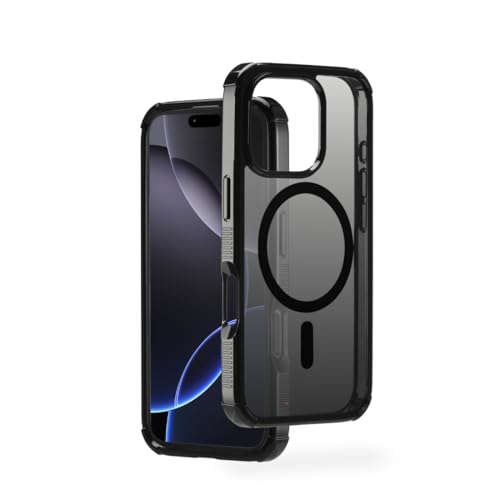 Hama Handyhülle Extreme Protect für iPhone 16 Pro Max und MagSafe (D3O Bumper, stoßfest, sturzsicher, bruchsicher, magnetisches Case für induktives Laden, Farbverlauf) schwarz von Hama