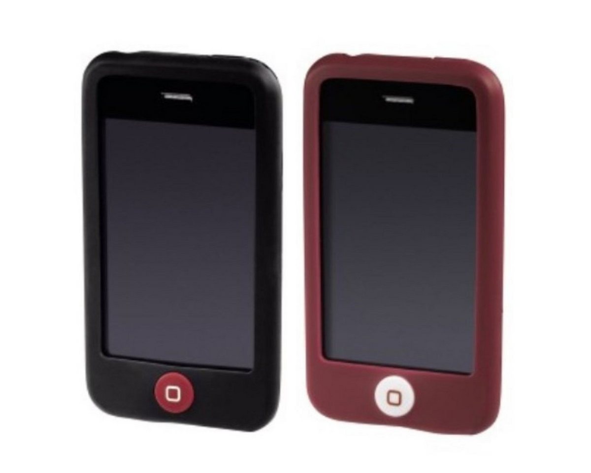 Hama Handyhülle Set 2x Silikon Skin Schutz-Hülle Tasche Case Cover, 2er Pack passend für Apple iPhone 3G 3GS von Hama