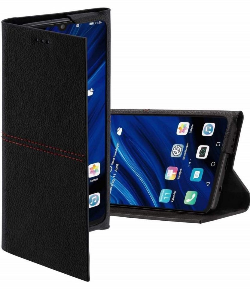Hama Handyhülle Slim Booklet Case mit Kartenfach Cover Schutz-Hülle, 360-Grad Schutz, Standfunktion von Hama