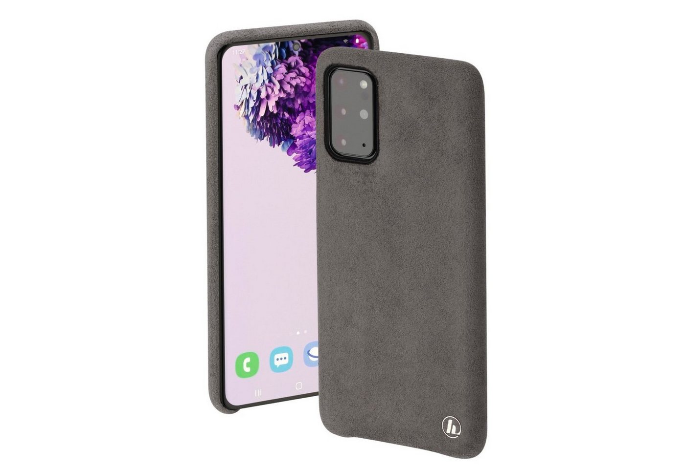 Hama Handyhülle Textil Touch Cover Schutz-Hülle Case Tasche, hochwertige Textilbezug Wireless-Charging edle und angenehme Haptik von Hama