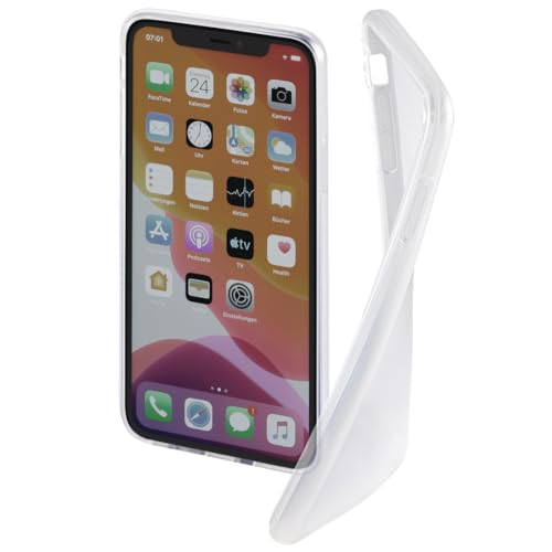 Hama Handyhülle für Apple iPhone 12 Pro Max „Crystal Clear“ (durchsichtige iPhone 12 Pro Max Hülle aus TPU, Flexible Schutzhülle, Handyschutz mit Anti-Rutsch-Oberfläche) transparent von Hama