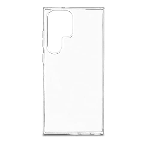 Hama Handyhülle für Samsung Galaxy S23 Ultra (5G) „Crystal Clear“ (durchsichtige Samsung S23 Ultra Hülle aus TPU, Flexible Schutzhülle, Handyschutz mit Anti-Rutsch-Oberfläche) transparent von Hama