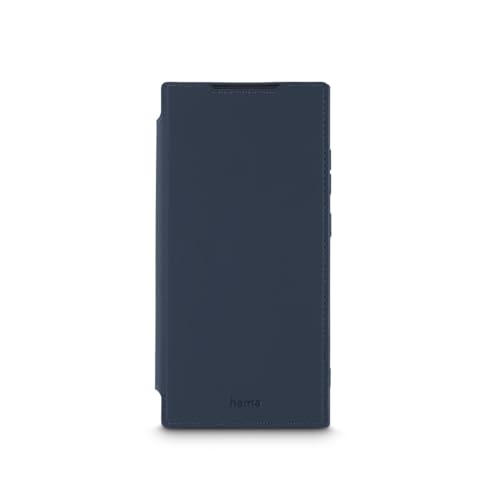 Hama Handyhülle für Samsung Galaxy S24 Ultra (Handytasche, Klapphülle, Etui mit 2 Kartenfächern, stoßfest, Kratzfest, eleganter Rundumschutz, weich, Slim, softe Oberfläche) blau von Hama