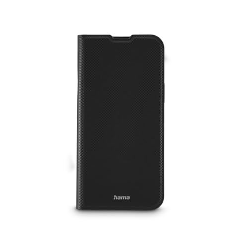 Hama Handyhülle für iPhone 14 Plus (Handytasche zum Aufstellen, Etui mit Kartenfach, extra Schutz von Display und Kamera, mit Magnet, Klapphülle, weich, Anti Fingerabdruck) schwarz von Hama