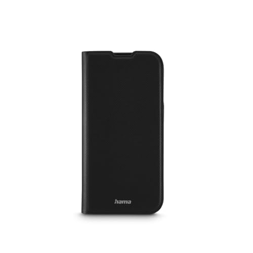 Hama Handyhülle für iPhone 15 Pro (Handytasche, Etui mit Kartenfach, Standfunktion, zum Aufstellen, extra Schutz von Display und Kamera, Magnet, Hülle für iPhone 15, Klapphülle, weich) schwarz von Hama