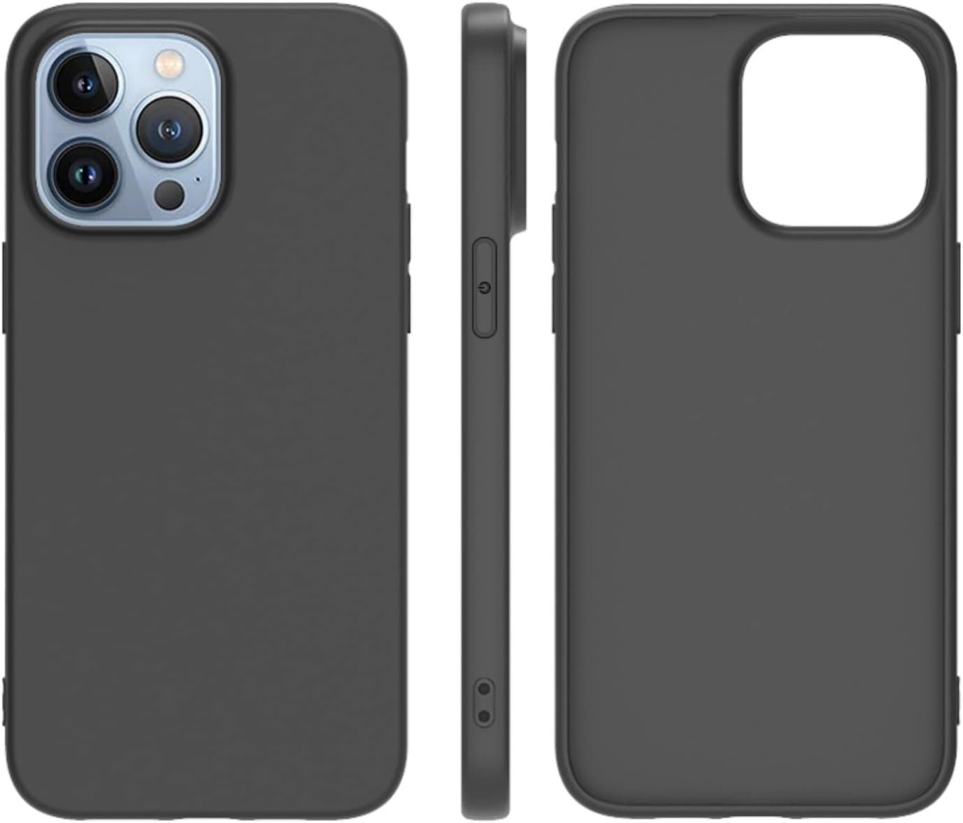 Hama Handyhülle iPhone 14 Pro Case Slim Soft Cover Slim and Light Protection Schwarz von Hama
