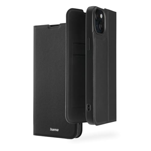 Hama Handyhülle für iPhone 15 (Handytasche, Etui mit Kartenfach, Standfunktion, zum Aufstellen, extra Schutz von Display und Kamera, Magnet, Hülle für iPhone 15, Klapphülle, weich) schwarz Hama Handyhülle für iPhone 15 (Handytasche, Etui mit Kartenfach, Standfunktion, zum Aufstellen, extra Schutz von Display und Kamera, Magnet, Hülle für iPhone 15, Klapphülle, weich) schwarz von Hama