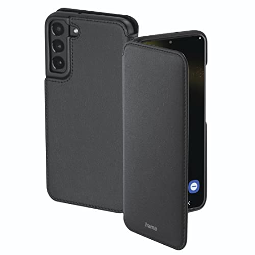 Hama Handytasche für Samsung Galaxy S22 „Finest Sense“ (klappbare Schutzhülle mit Kartenfächern, Kunstleder Hülle mit Standfunktion, Schutz für Display) schwarz von Hama