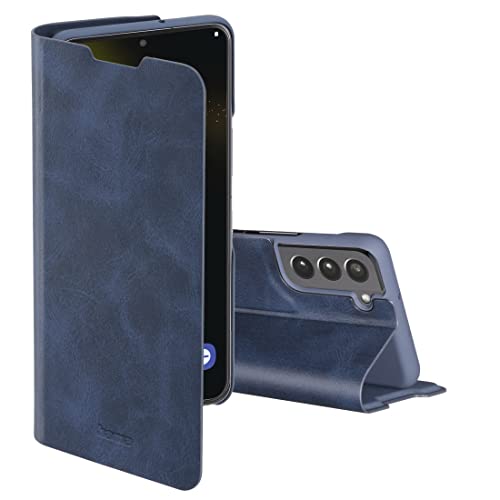 Hama Handytasche für Samsung Galaxy S22 „Guard Pro“ (Schutzhülle Kartenfach, klappbare Samsung S22 Hülle mit Magnetverschluss und Standfunktion) blau von Hama