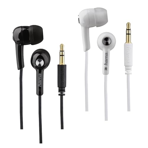 Hama Headsetständer Basic4Music (28 In-Ear, kein integriertes Mikrofon, Kopfhörerbandbreite 20 bis 20.000 Hz, Kabellänge 1,2 m) schwarz/weiß/Arcadia/violett von Hama