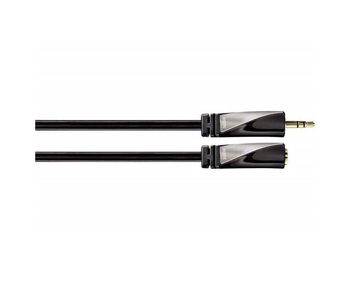 Hama High-End 3,5mm Klinke-Verlängerung Stereo Audio-Kabel, 3,5-mm-Klinke, Audio (200 cm), Klinken-Kabel 3,5-mm Buchse Kupplung auf Stecker, Verlängerungs-Kabel von Hama