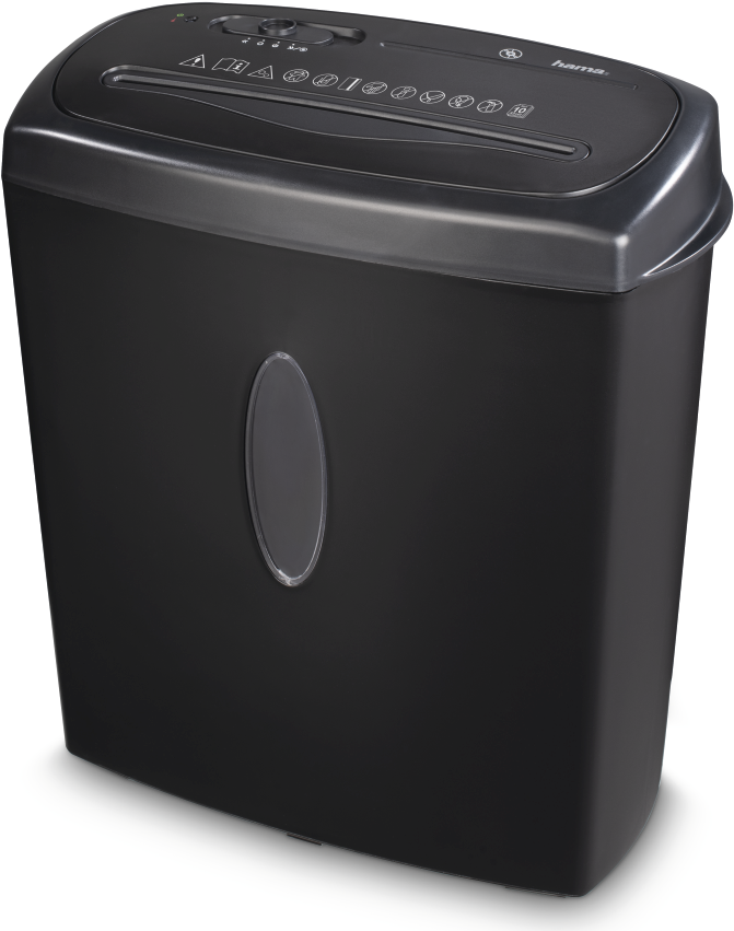 Hama Home X10CD Aktenvernichter Kreuzschreddern 22 cm 72 dB Schwarz (00050543) von Hama