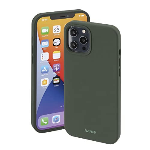 Hama Hülle für Apple iPhone 12 Pro Max kompatibel mit MagSafe (Magnetische Hülle für induktives Laden, Handyhülle schützt vor Stößen, Kratzern und Schmutz, seidig Mattes Case aus robustem TPU) grün Hama Hülle für Apple iPhone 12 Pro Max kompatibel mit MagSafe (Magnetische Hülle für induktives Laden, Handyhülle schützt vor Stößen, Kratzern und Schmutz, seidig Mattes Case aus robustem TPU) grün von Hama