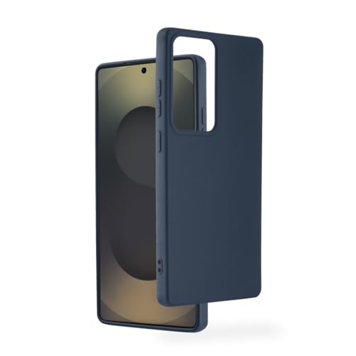 Hama Hülle für Samsung Galaxy S25 Ultra (Handyhülle, stoßfest, Kratzfest, Elegante Schutzhülle für Rückseite, weich, Slim, softe Oberfläche, Wireless Charging kompatibel) blau von Hama