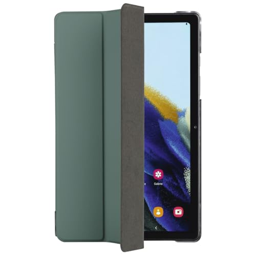 Hama Hülle für Samsung Galaxy Tab A8 10.5" (aufklappbares Case für Samsung Tablet 10,5 Zoll/26,4 cm A 8, Schutzhülle mit Standfunktion, transparente Rückseite, magnetisches Cover) grün von Hama