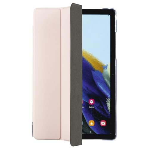 Hama Hülle für Samsung Galaxy Tab A8 10.5" (aufklappbares Case für Samsung Tablet 10,5 Zoll/26,4 cm A 8, Schutzhülle mit Standfunktion, transparente Rückseite, magnetisches Cover) rosa von Hama