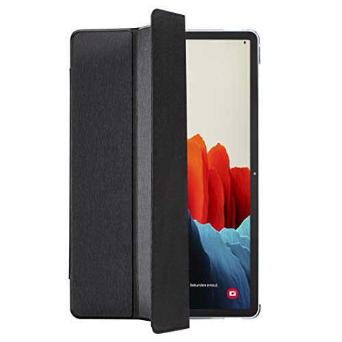 Hama Hülle für Samsung Galaxy Tab S7 11 Zoll und S-Pen (aufklappbares Tablet-Case, Schutzhülle mit Standfunktion, transparente Rückseite, magnetisches Cover mit Auto Wake/Sleep) schwarz von Hama