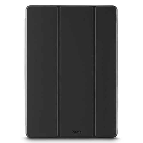 Hama Hülle für Samsung Galaxy Tab S9 FE+ 12,4", Stifthalter (Standfunktion, Magnet, Tablethülle, Tablet Case, für S9 FE Plus, Fold, Klapphülle, Flipcase, Hülle mit Stifthalter, transparent) schwarz von Hama