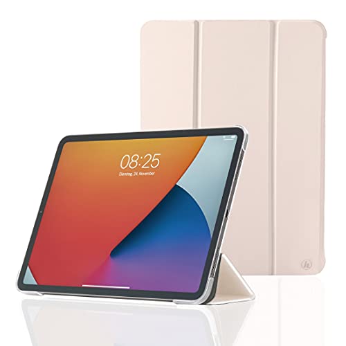 Hama Hülle für iPad Pro 2020/2021 / 2022 12.9 Zoll (aufklappbares Case für Apple Tablet, Schutzhülle mit Standfunktion, transparente Rückseite, magnetisches Cover) rosa von Hama