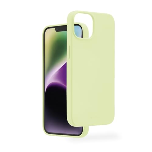Hama Hülle für iPhone 14 (Handyhülle, stoßfest, Kratzfest, Elegante Schutzhülle für Rückseite, weich, Slim, softe Oberfläche, Wireless Charging kompatibel) grün von Hama
