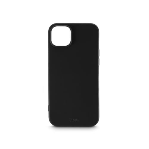 Hama Hülle für iPhone 15 (Handyhülle, stoßfest, Kratzfest, Elegante Schutzhülle für Rückseite, weich, Slim, softe Oberfläche, Wireless Charging kompatibel) schwarz von Hama