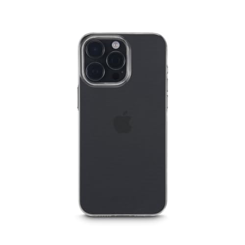 Hama Hülle für iPhone 15 Pro (Handyhülle, Schutzhülle für Rückseite, Case, Kratzfest, extra Schutz für Kamera und Display, Wireless Charging kompatibel, transparent, Slim, Hülle dünn) durchsichtig von Hama