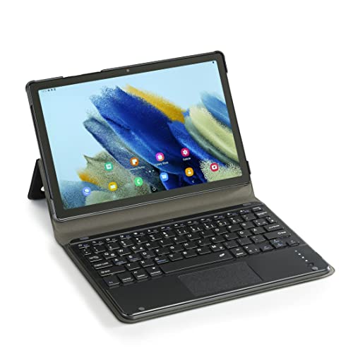 Hama Hülle mit Tastatur für Samsung Galaxy Tab A8 10.5" (Bluetooth Tastatur mit Touchpad, Standfunktion, magnetische Tablethülle, Tablet Case, herausnehmbare Tastatur) schwarz von Hama
