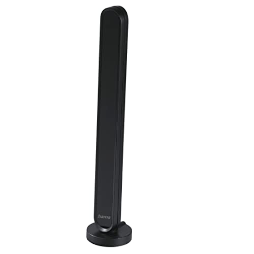 Hama Innenantenne (Antenne für Digitalradio (Dab/Dab+) und analog FM, Verstärkung des aktiven Signals bis zu 30 dB, Kabel 1,5 m, F-Stecker, Netzteil), Schwarz von Hama