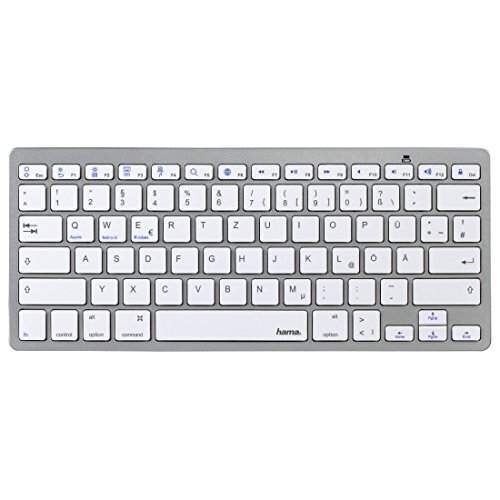 Hama KEY4ALL X510 Bluetooth-Tastatur silber / weiß von Hama