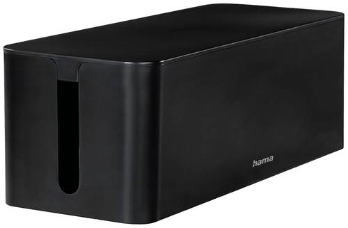 Hama Kabel-Box Kunststoff Schwarz (L x B x H) 156 x 40 x 135mm 1 St. 00221012 von Hama