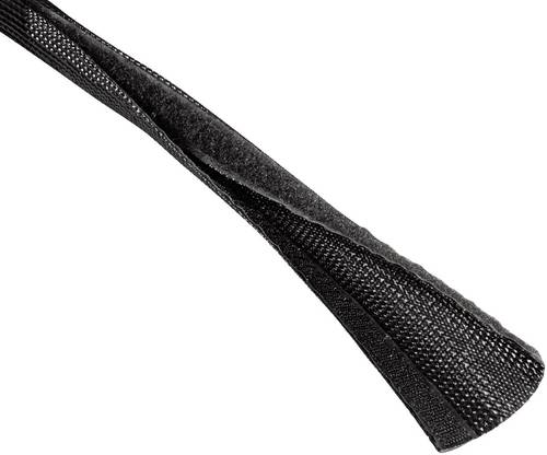 Hama Kabel-Bündelschlauch PET Schwarz flexibel (L x B) 180cm x 8cm 1 St. 00020597 von Hama