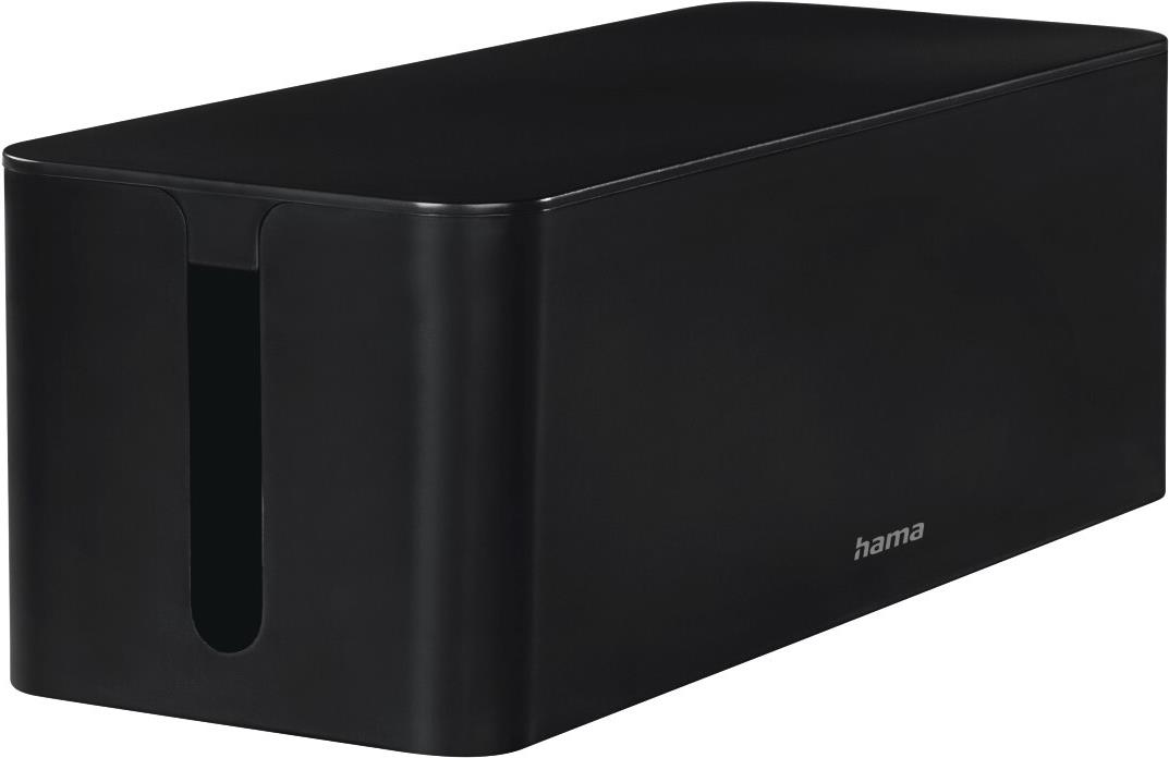 Hama Kabelbox Maxi, für Steckdosenleiste, 40,0 x 15.6 x 13,5 cm, Schwarz (00221012) von Hama