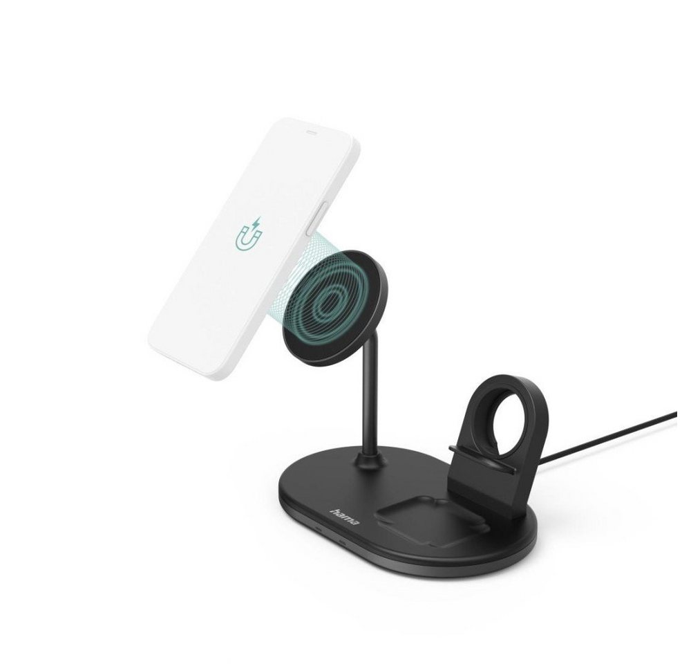 Hama Kabellose Ladestation "MagCharge Multi" für Apple iPhone, AirPods und Wireless Charger von Hama