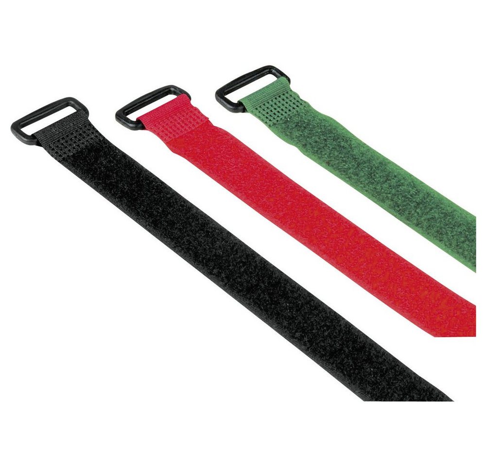 Hama Kabelschelle Hama Klett-Kabelbinder Kunststoff Rot, Grün, Schwarz flexibel (L x B) von Hama