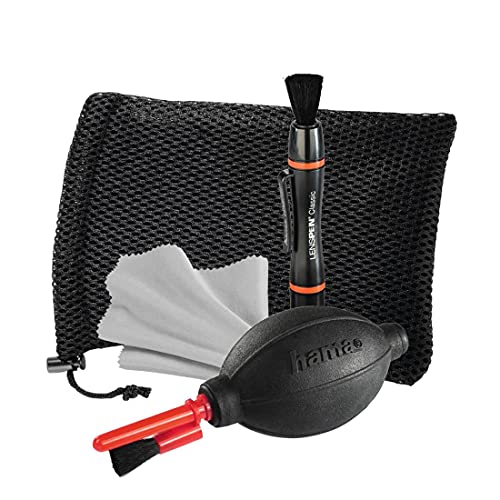 Hama Kamera Reinigungsset 4-teilig (Objektiv, Filter u. Kameralinse reinigen, mit Lenspen Reinigungsstift u. Objektivpinsel, Blasebalg mit Reinigungspinsel, Mikrofasertuch, für DSLR, Brille, Fernglas) Hama Kamera Reinigungsset 4-teilig (Objektiv, Filter u. Kameralinse reinigen, mit Lenspen Reinigungsstift u. Objektivpinsel, Blasebalg mit Reinigungspinsel, Mikrofasertuch, für DSLR, Brille, Fernglas) von Hama