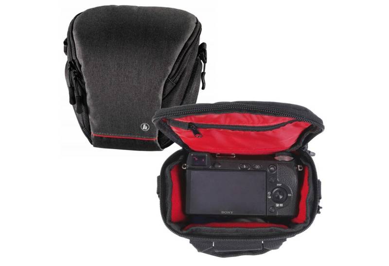 Hama Kameratasche Kamera-Tasche Sambia 80 Colt Foto-Tasche Universal, Case Schultergurt Tragegriff Zubehör-Fächer Systemkamera Digitalkamera von Hama