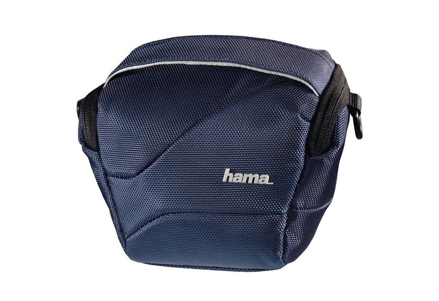 Hama Kameratasche Kamera-Tasche Seattle Colt 80 Blau Foto-Tasche Etui, für Systemkamera Bridge-Kamera, Gürtel-Schlaufe, weiches Innenfutter von Hama