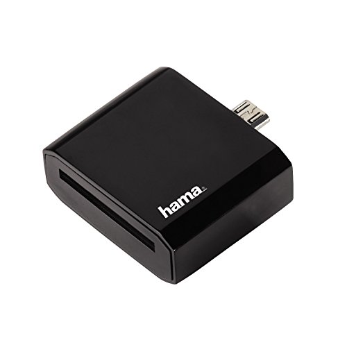 Hama Kartenleser-Adapter für Tablet-PC mit microUSB-Anschluss schwarz von Hama