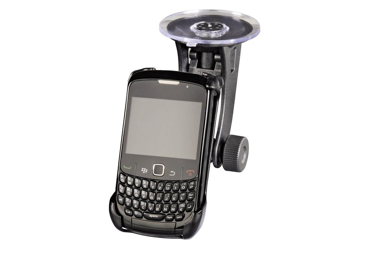 Hama Kfz Handy-Halter Saugnapf Handy-Halterung Handy-Halterung, (Auch für Auto Lüftungsgitter, passend für BlackBerry Curve 8900) von Hama