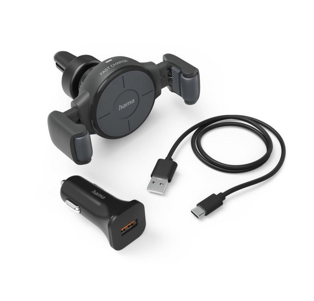 Hama Kfz-Handy-Ladegerät "FC10 Flex-Set", 10 W, kabellos, QI-Charge, USB-Ladegerät Hama Kfz-Handy-Ladegerät "FC10 Flex-Set", 10 W, kabellos, QI-Charge, USB-Ladegerät von Hama