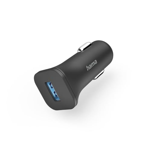 Hama Kfz-Ladegerät USB (KFZ-Ladegerät, 6 W, für Samsung Galaxy S21 S22, Xiaomi, Sony, iPhone XR/XS Max/ 8 Plus, Huawei, LG, Wiko), Schwarz von Hama