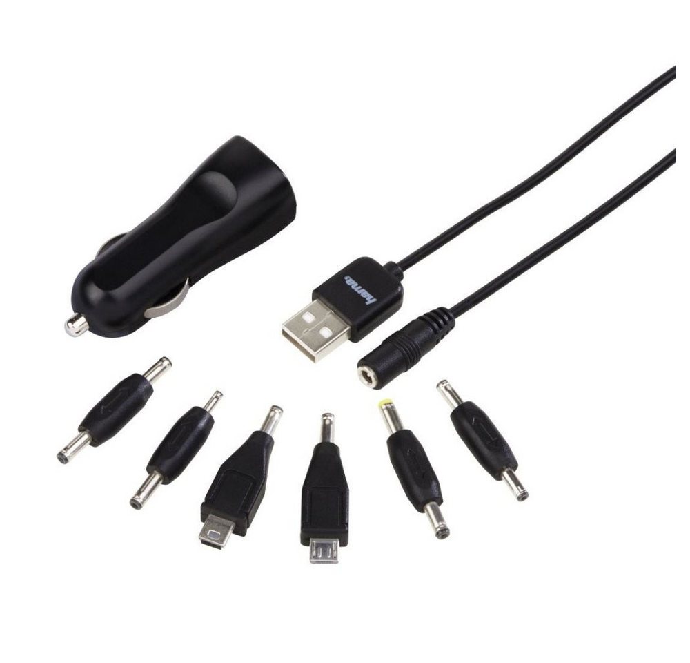 Hama Kfz-Lader-Set "1A", mit 7 Anschlussvarianten (00185806) USB-Ladegerät von Hama