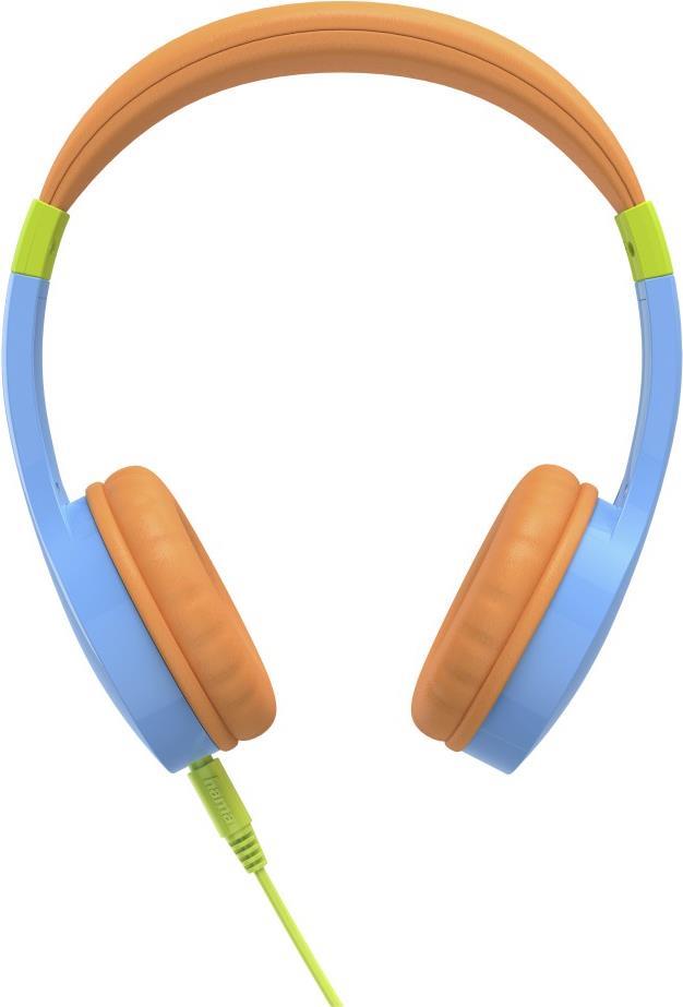 Hama Kids Guard Kopfhörer Verkabelt Kopfband Anrufe/Musik Blau - Orange (00184106) von Hama