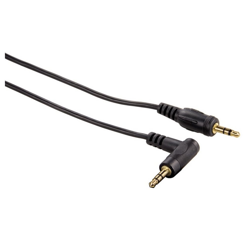 Hama Klinken-Kabel, Stecker - Stecker, 3,5 mm, Stereo, 0,75 m (00080900) Audio- & Video-Kabel von Hama