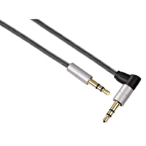 Hama Klinkenkabel AluLine, 3,5-mm-Klinkenstecker auf 3,5-mm-Klinkenstecker, 90°-Stecker, Gewebemantel, 0,75 m Hama Klinkenkabel AluLine, 3,5-mm-Klinkenstecker auf 3,5-mm-Klinkenstecker, 90°-Stecker, Gewebemantel, 0,75 m von Hama