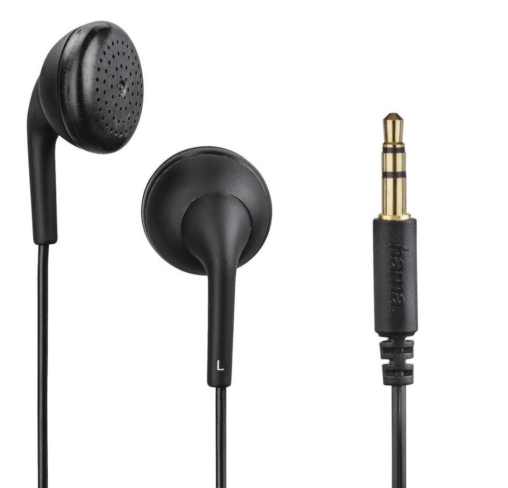 Hama Kopfhörer "Bubbly", Earbuds, Schwarz (00184191) In-Ear Kopfhörer In-Ear-Kopfhörer von Hama