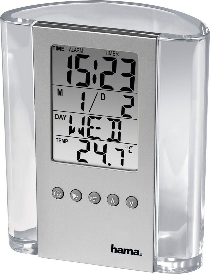Hama LCD-Thermometer und Stifthalter Innenwetterstation von Hama