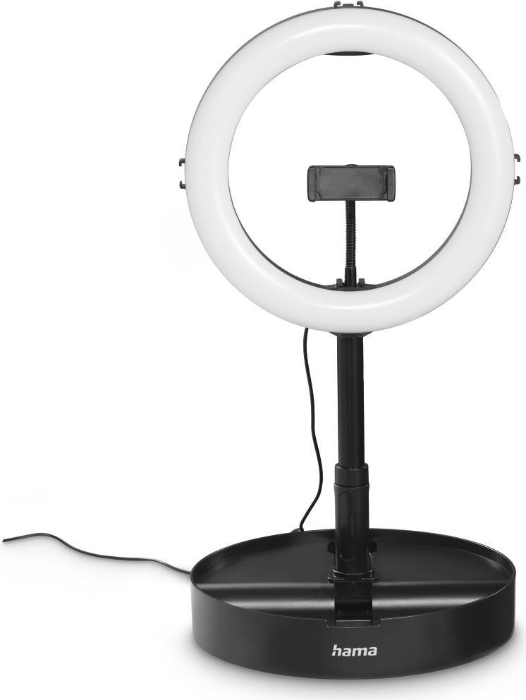 Hama LED-Ringleuchte SpotLight FoldUp 102 II, Set für Smartphones, faltbar (00004658) von Hama