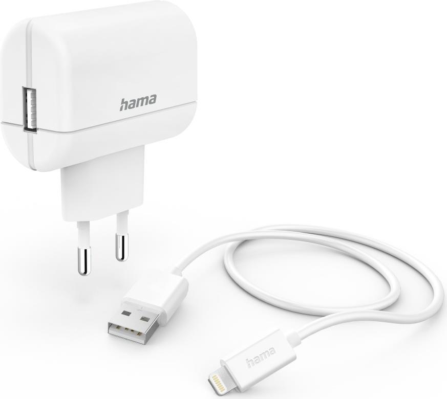 Hama Ladeset, Lightning, 12 Watt, Weiß (00201619) von Hama